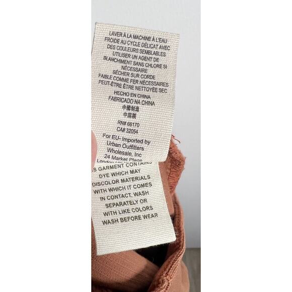 Free People Every Minute Every Hour Terra Cotta Button-Up Mini Skirt Size 6 EUC - Picture 9 of 10